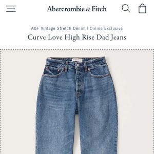 Abercrombie & Fitch Curve Love Dad Jeans